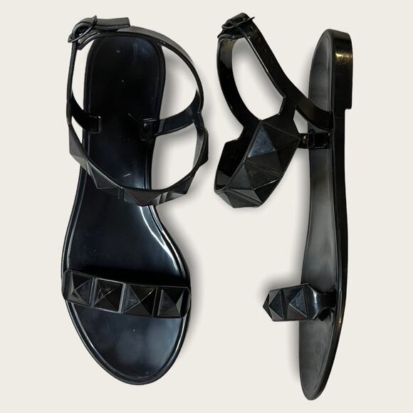 Rebecca Minkoff Jana Pyramid Studded Jelly Sandal size 39 (8) - Picture 1 of 8